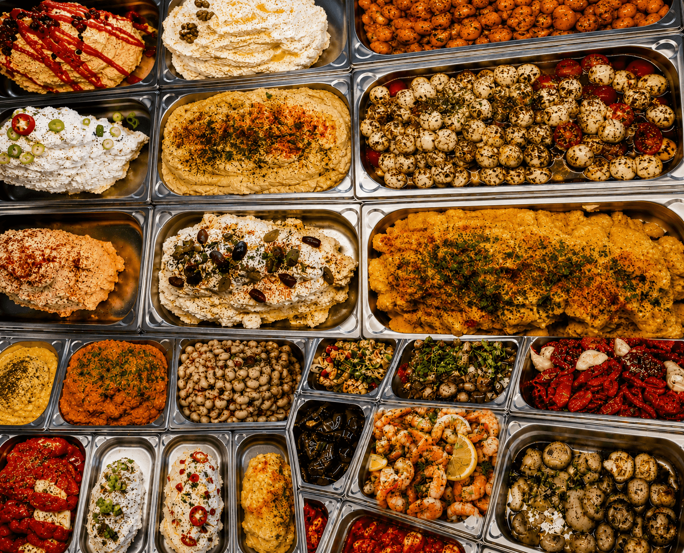 Mediterrane Feinkostplatten, Antipasti und hausgemachte Cremes von Feinkost Mesch in Karlsfeld